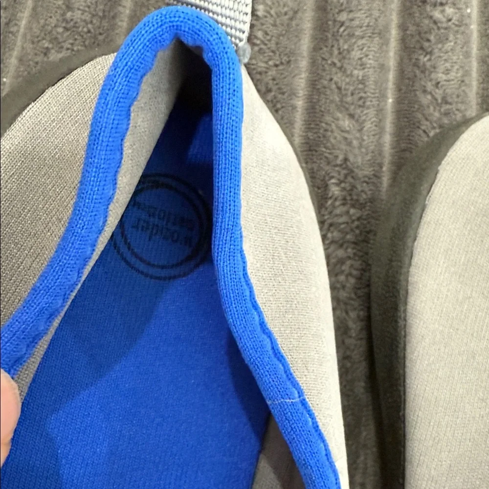 NWT Gray and Blue Water Shoes Swim Shoes